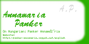 annamaria panker business card